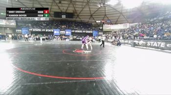 Boys 4A 215 lbs Quarterfinal - Kamden Boyer, Pasco vs Emet Ordway, Battle Ground