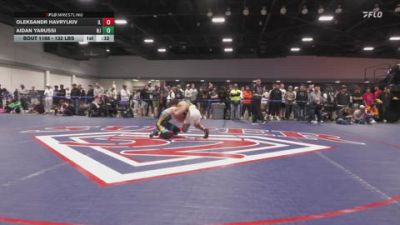 132 lbs Consi Of 4 - Oleksandr Havrylkiv, IL vs Aidan Yarussi, NJ