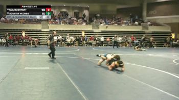 139 Championship Bracket Cons. Round 2 - Agustin Flores, Rochester Mayo vs Clark Bryant, Woodbury
