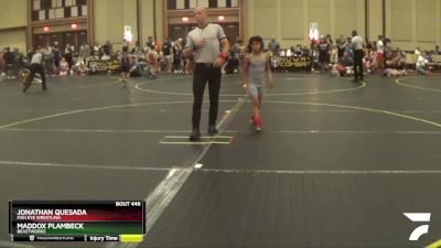 70 lbs Cons. Semi - Maddox Plambeck, Beastworks vs Jonathan Quesada, Fish Eye Wrestling