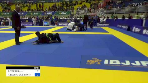 ARTHUR TORRES vs PEDRO LEVI M. DA SILVA 2023 Brasileiro Jiu-Jitsu IBJJF