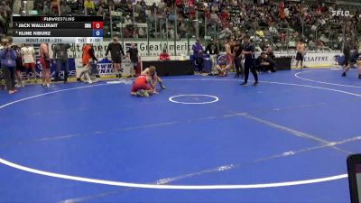 120 lbs Quarters - Jack Wallukait, Sebolt Wrestling Academy vs Kline Kiburz