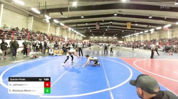 116 lbs Quarterfinal - Hunter Johnson, No Team vs Elijah Montoya Mora, NM Bad Boyz