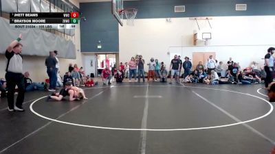 105 lbs 1st Place Match - Jhett Beams, Weiser Wrestling Club vs Brayson Moore, 208 Badgers Wrestling Club