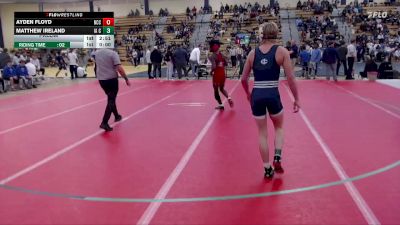 125 lbs Prelim - Ayden Floyd, Northland vs Matthew Ireland, Iowa Central Community College