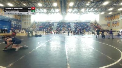 175 Blue Round 3 - Alberto Sarmiento, South Dade vs Hayden Taylor, Camden County