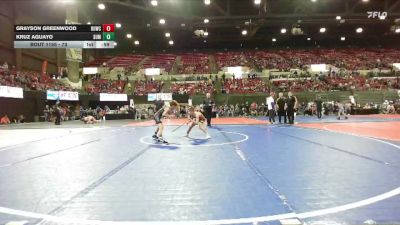 73 lbs Cons. Round 2 - Kruz Aguayo, Team Champs vs Grayson Greenwood, Billings Wrestling Club