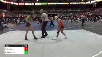 101 lbs Consi Of 8 #1 - Mia Zuniga, Victory Wrestling vs Kylie Rhodes, Swamp Monsters