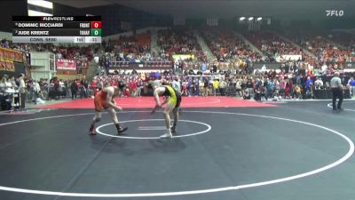 175 lbs Cons. Semi - Dominic Ricciardi, Frontenac Hs vs Jude Krentz, Topeka-Hayden Hs