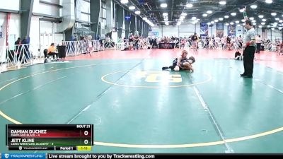 84 lbs Rd# 9- 2:15pm Saturday Final Pool - Damian DuChez, Maryland Black vs Jett Kline, Lions Wrestling Academy