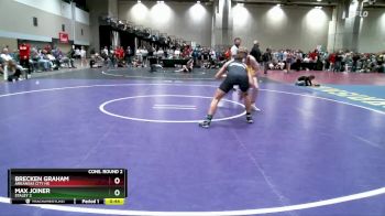 150 lbs Cons. Round 2 - Brecken Graham, Arkansas City HS vs Max Joiner, Staley 2