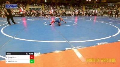 95 lbs Consi Of 16 #2 - Kaden Sergio, Sebolt Wrestling Academy vs Julian Medina, Bolingbrook Jr Raiders