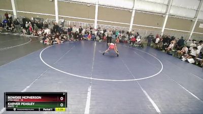 92 lbs Quarters & Wb (16 Team) - Bowdee McPherson, Utah Gold vs Karver Peasley, INWTC