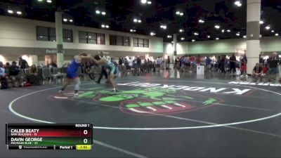 220 lbs Round 1 (16 Team) - Davin George, Michigan Blue vs Caleb Beaty, Raw (Raleigh)