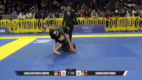 Lawson Henry Brines vs Lucas Alves Neves Campos 2025 Pan IBJJF Jiu-Jitsu No-Gi Championship