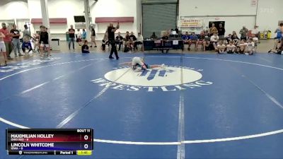 92 lbs Placement Matches (8 Team) - Maximilian Holley, Ohio Red vs Lincoln Whitcome, Iowa