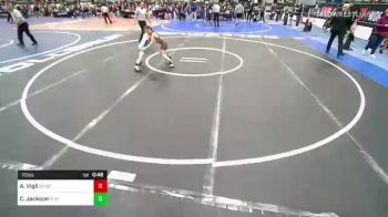 70 lbs Consi Of 4 - Abel Vigil, Division Bell Wrestling vs Cassidy Jackson, Redmond High School