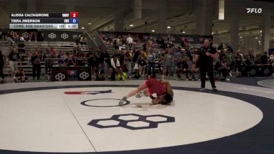 68 kg Cons. Sub-quarters - Alissa Caltagirone, NMU-NTS vs Tiera Jimerson, Eagle Wrestling Club