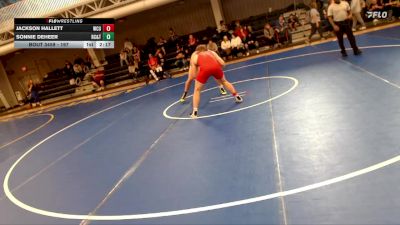 197 lbs Cons. Round 3 - Sonnie Deheer, Rochester Community & Tech. College vs Jackson Hallett, Western Colorado University