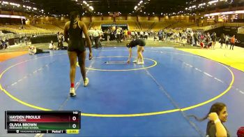 140 lbs Cons. Round 5 - Hayden Proulx, Timber Creek vs Olivia Brown, Hernando High School
