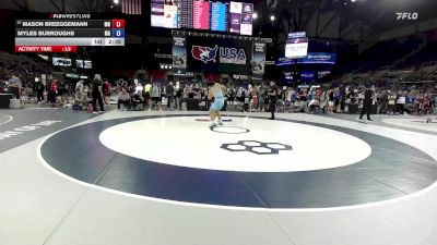 150 lbs Cons. Rd Of 32 - Mason Breeggemann, MN vs Myles Burroughs, MA