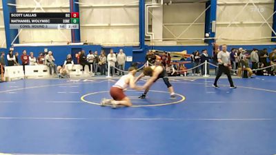 165 lbs Cons. Round 3 - Scott Lallas, Rhode Island College vs Nathaniel Wolyniec, Southern Maine