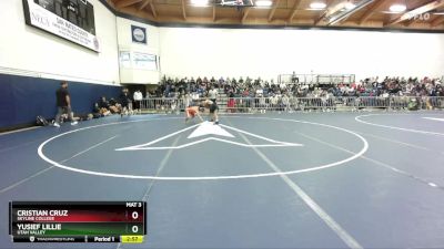 125 lbs Quarterfinal - Yusief Lillie, Utah Valley vs Cristian Cruz, Skyline College