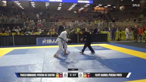 Filipe Gabriel Pereira Pinto vs Paulo Emmanuel Pereira De Castro 2025 Pan Kids Jiu-Jitsu IBJJF Championship
