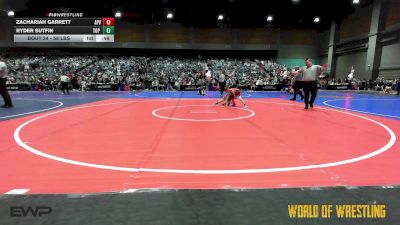 58 lbs Consi Of 16 #2 - Zachariah Garrett, Apple Valley vs Ryder Sutfin, Top Rank