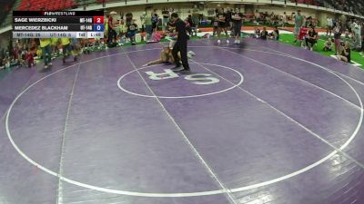 126 lbs Sage Wierzbicki, Montana 14U Girls vs Mercedez Blackham, Utah 14U Girls