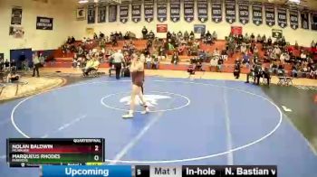 120 lbs Quarterfinal - Marqueus Rhodes, Parkrose vs Nolan Baldwin, Milwaukie