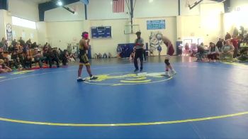 138 lbs Cons. Round 3 - Jeremiah Baez, Oak Grove HS vs Hayden Hunnings, East Central High School