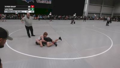 98 lbs Cons. Sub-quarters - Kyper Graaf, Sebolt Wrestling Academy vs Levi Ford, DC Elite Wrestling