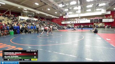 167 lbs Cons. Round 3 - Elijah Sudaria, John F Kennedy High School vs Emmanuel Shultz, Albany High School