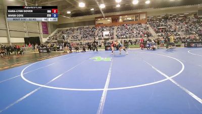 53 kg Cons. Rd Of 64 - Kara-Lynn Dover, Roundtree Wrestling Academy vs River Cote, Stioc