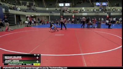 55 lbs 1st Place Match - Javier Larson, Forest Lake Wrestling Club vs Beckam Velarde, Yorkville Wrestling Club