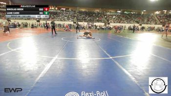 150 lbs Round Of 64 - Nikolas Meek, Crossings Christian School vs Lane Card, Collinsville Junior High