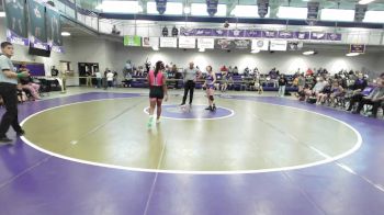 145 lbs 2nd Wrestleback (8 Team) - Erin Mattison, Jordan vs Estephany Becerra, Gilmer County