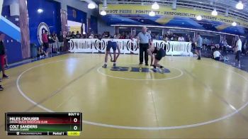 138 lbs Cons. Round 1 - Miles Crouser, Cocoa Beach Wrestling Club vs Colt Sanders, Wicked Clover