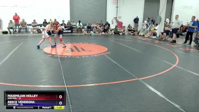 97 lbs Placement Matches (8 Team) - Maximilian Holley, Ohio Red vs Reece Vendegna, Wisconsin