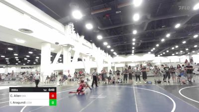 89 lbs 5th Place - Cruz Allen, San Clemente vs Isaiah Aragundi, LEGACY Wrestling Club CA