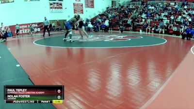 190 lbs Round 1 - Paul Tepley, Cuyahoga Valley Christian Academy vs Nolan Foster, Jackson