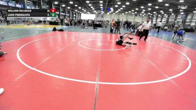 127 lbs Consi Of 32 #1 - William Hillegas, PA vs Luke Piedrahita, FL
