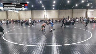 120 lbs Round Of 16 - Brandon Canaval, Eagle Wrestling Club vs Donovan Jenkins, Youth Impact Center Wrestling Club