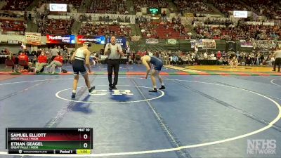 AA - 132 lbs Cons. Round 2 - Samuel Elliott, Great Falls / MSDB vs Ethan Geagel, Great Falls / MSDB