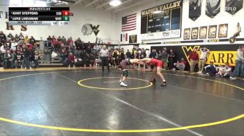 150 lbs Semifinal - Kort Steffens, South Winneshiek vs Luke Lindaman, Waterloo West
