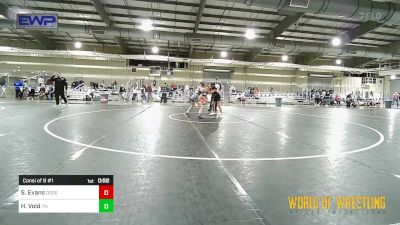 92 lbs Consi Of 8 #1 - Sidda Evans, Ogden's Outlaws Wrestling Club vs Hadley Vold, Team Nazar