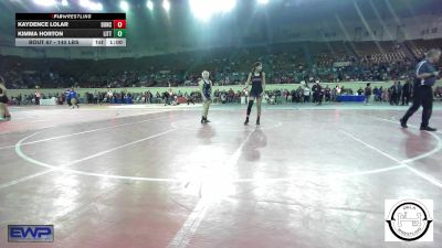 140 lbs Consi Of 8 #1 - Kaydence Lolar, Duncan Lady Demons vs Kimma Horton, Little Axe Takedown Club