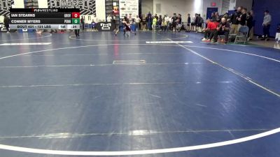 121 lbs Consy 2 - Ian Stearns, Grove City vs Conner Myers, Penns Valley