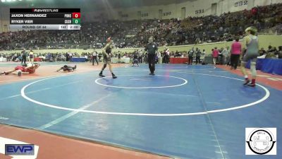 101 lbs Round Of 64 - Jaxon Hernandez, Ponca City vs Ryker Vier, Cushing